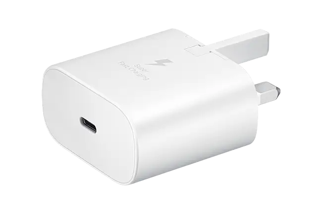 شاحن حائط من سامسونج بقوة 25 واط USB-C شاحن حائط من سامسونج بقوة 25 واط USB-C